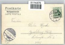 31785 W3250 Hameln Lithographie / Künstlerkarte Rattenfänger