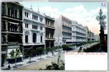 Buenos Aires Lithographie Avenida de Mayo