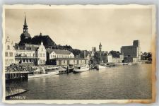 24376 W2340 Kappeln , Schlei - Kirche, Boote, Bahnhofs-Hotel