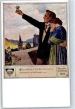 Deutscher Schulverein Frau Schulverein Künstlerkarte