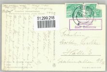 15848 O1230 Beeskow - Erholungsheim , Posthilfsstellenstempel Diensdorf