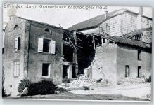 57810 Avricourt Deutsch - Durch Granatfeuer beschädigtes Haus