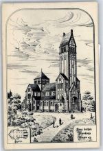 78224 W7700 Singen (Hohentwiel) Künstlerkarte Pfarrkirche