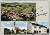 94405 W8380 Reichersdorf , Kr Landau a d Isar - Kirche, Bäckerei