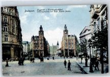 Budapest - Teilansicht, Schlangenpltz, Erherzogliches Klotild Palis