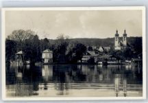 82327 W8132 Tutzing - Teilansicht, See, Kirchturm