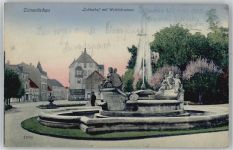 08451 O9630 Crimmitschau - Lutherhof mit Wettinbrunnen