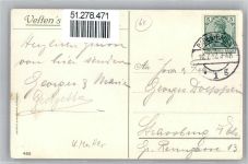 76530 W7570 Baden-Baden Künstlerkarte 1912 Altes Schloss sign. Mutter
