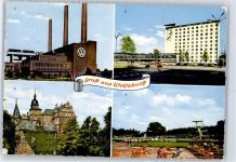 38440 W3180 Wolfsburg - VW Werk Rathaus Schwimmbad Schloß