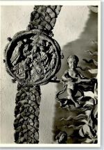97332 W8712 Volkach - Wallfahrtskirche, Maria mit dem rosenkranz