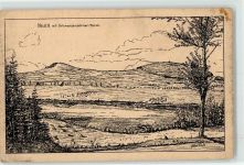 34639 W3579 Schwarzenborn , Knüll Künstlerkarte Knüll mit Schwarzenbörner Teich