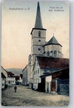 97653 W8743 Bischofsheim a d Rhön - Partie bei der kath. Stadtkirche