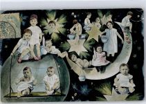 Kind Nachttopf Fotomontage AK