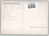 01067 O8000 Dresden Künstlerkarte Hotel Europahof