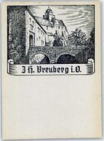 64747 W6127 Neustadt , Odenw Künstlerkarte Jugendherberge Burg Breuberg