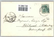 74831 W6953 Gundelsheim , Württ 1902 Lithographie Schloss Hornegg