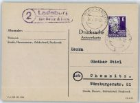 16321 O1280 Bernau b Berlin - Landpoststempel Ladeburg