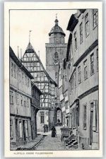 36304 W6320 Alsfeld Künstlerkarte Obere Fuldergasse