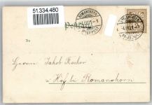 Taube Konfirmation 1901 Prägedruck