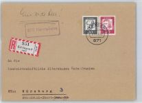 97318 W8710 Kitzingen - Landpoststempel Hernnsheim