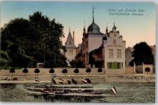 65343 W6228 Hattenheim , Rheingau 1913 - Hotel Pension Ress Schiff