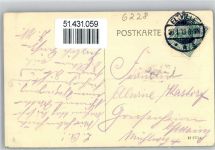 65343 W6228 Hattenheim , Rheingau 1913 - Hotel Pension Ress Schiff