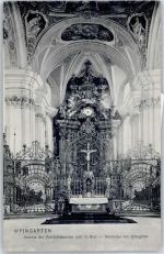 88250 W7987 Welte , Württ - Inneres der Wallfahrtskirche zum hl. Blut Hochaltar Chorgitter