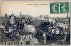 51100 Reims - Quartier Saint-Maurice zerstörte Gebäude