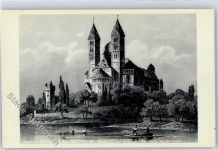 67346 W6720 Speyer - Dom Barock Vorhalle Stahlstich von Kolb