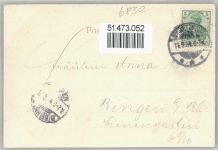 68723 W6830 Schwetzingen 1904 - Minerva-Tempel AKU1