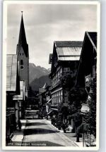 87561 W8980 Oberstdorf - Kirchstraße Hotel Löwen Kirche Notopfer
