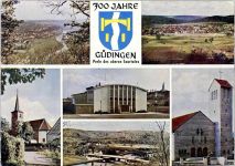 66111 W6600 Güdingen , Saar - 700 Jahre Wappen Kirche