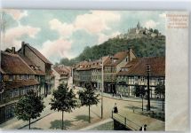 38855 O3700 Nöschenrode Lithographie Schönecke mit Schloss Wernigerode