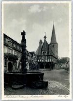 64720 W6120 Michelstadt - Rathaus Marktbrunnen