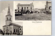 70190 Cirey 1915 - Kirche Straßenansicht