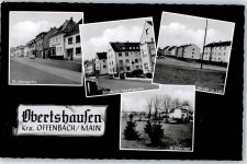 63179 W6053 Obertshausen - Straße im Hasenwinkel Grünanlage Straße im Loh