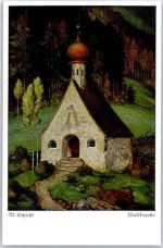 Waldkapelle Wiechmann, Hermann Schiestl Künstlerkarte