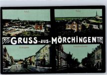 57340 Morhange Mörchingen 1916 - Marktplatz Straßenbahn Kapellenstrasse Feldpost WK I