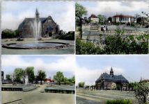66763 W6638 Dillingen , Saar - Rund ums Rathaus Springbrunnen