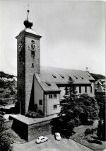 66976 W6782 Rodalben - Kirche St. Josef VW Käfer