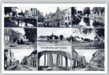 25840 W2254 Friedrichstadt , Eider - Rathaus Eiderbrücke Prinzenstraße Mittelburgwall