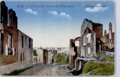 51600 Sommepy-Tahure - Straßenansicht zerstörte Gebäude Feldzug 1914/15/16