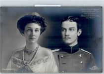 Herzog Ernst August Prinzessin Victoria Luise Adel Braunschweig Foto AK