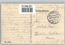 54260 Longuyon 1915 - Feldpost WK I 25. Inf.Div.