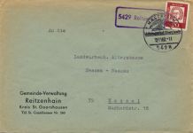 56357 W5429 Reitzenhain , Taunus - Landpoststempel