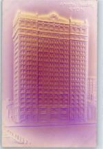 New York City Whitehall Building Architektur Prägedruck