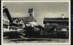 83646 W8170 Wackersberg b Bad Tölz - Dorfpartie Kirche