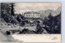 11020 Gressoney La Trinite' Lithographie Hotel Miraval