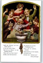 Sylvesterbowle Zumbusch, L. von Künstlerkarte