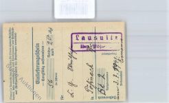 07333 O6806 Lausnitz b. Pößneck KEINE AK Landpoststempel Einlieferungsschein